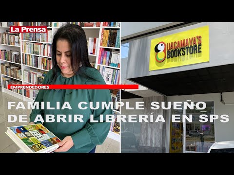 Después de seis años cumple su sueño de abrir librería en San Pedro Sula