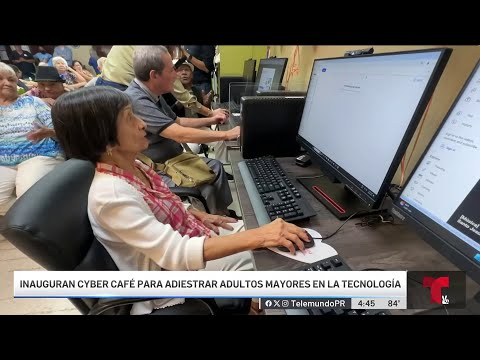 Inauguran cyber café para adultos mayores en Bayamón