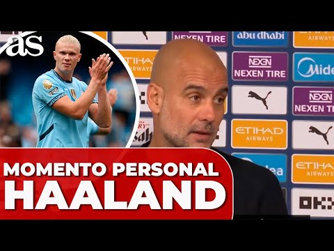 GUARDIOLA sobre el MOMENTO PERSONAL de HAALAND tras la MUERTE de un AMIGO