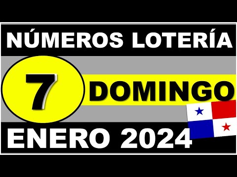 Resultados Sorteo Loteria Domingo 7 de Enero 2023 Loteria Nacional de Panama Sorteo Hoy Dominical