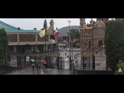 #CDMX | Se vinieron las lluvias en la #basilica #Envivo