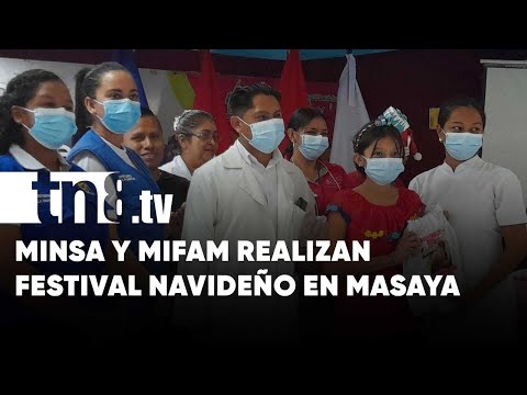 MINSA Masaya realiza festival navideño de Amor y Paz - Nicaragua
