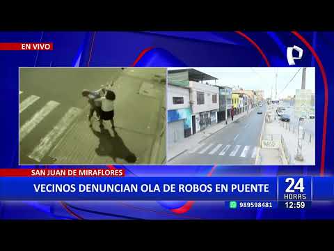 Vecinos de San Juan de Miraflores denuncian constantes asaltos en puente peatonal