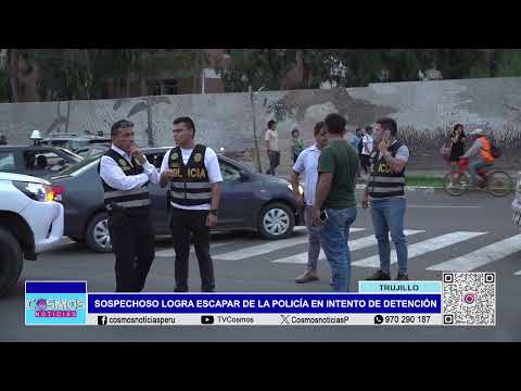 Trujillo: sospechoso logra escapar de la policía en intento de detención