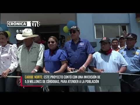 Inauguran estación policial en comunidad de las quebradas en Siuna - Nicaragua