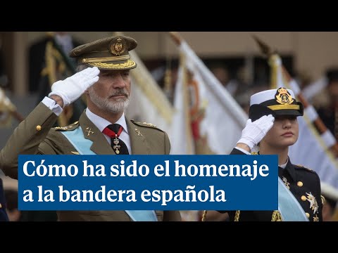 Cómo ha sido el homenaje a la bandera española