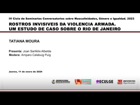 Rostros invisiveis da violencia armada. Um estudo de caso sobre o Rio de Janeiro