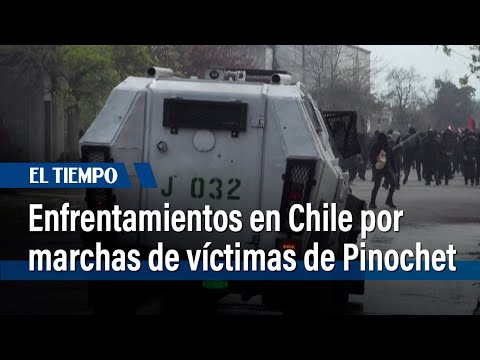 Enfrentamientos y detenidos en marcha por las víctimas de la dictadura de Pinochet en Chile