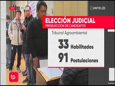 16032024 ELECCIONES JUDICIALES PRESELECCIÓN DE CANDIDATOS UNITEL