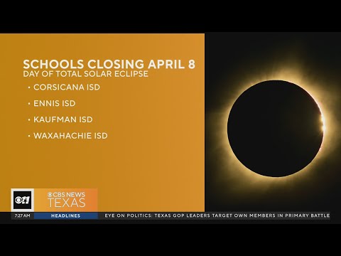 Schools closing for April's total solar eclipse