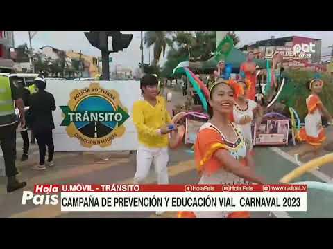 Campaña de prevención y educación vial Carnaval 2023