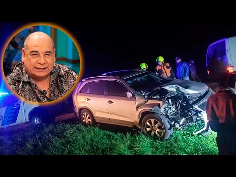 EL GRAVE ACCIDENTE DE ROLY SERRANO: chocó con su auto en la ruta 9 y quedó internado