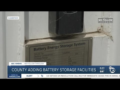 County adding battery storage facilities