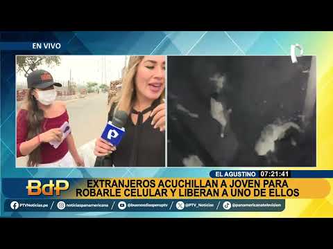 Extranjeros en manada acuchillan a joven para robarle su celular en El Agustino