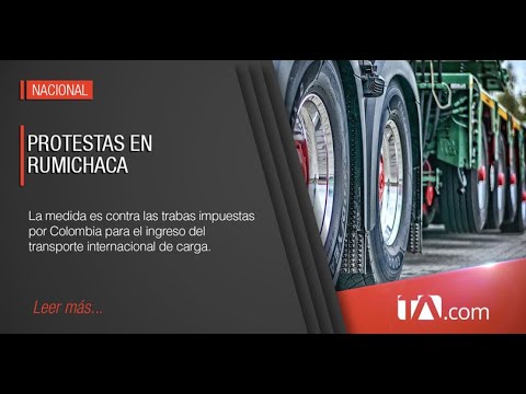 Sector del transporte pesado protesta contra medidas de ingreso a Colombia