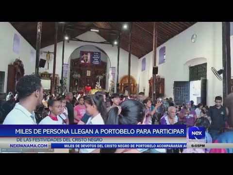 Miles de personas llegan a Portobelo para participar de las festividades del Cristo Negro