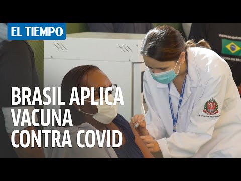 Brasil aplica primera vacuna contra covid 19, en medio de una guerra poli?tica