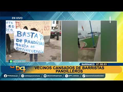 Vecinos de Barranco denuncian que barras bravas han invadido Catalino Miranda