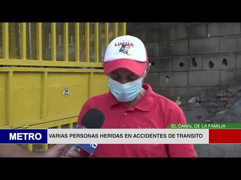 VARIAS PERSONAS HERIDAS EN ACCIDENTES DE TRANSITO