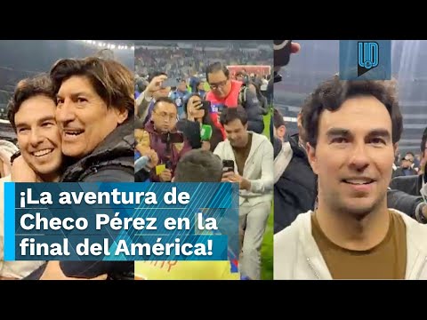 ¡La aventura de Checo Pérez en la final del América! Se encontró con su ídolo Iván Zamorano