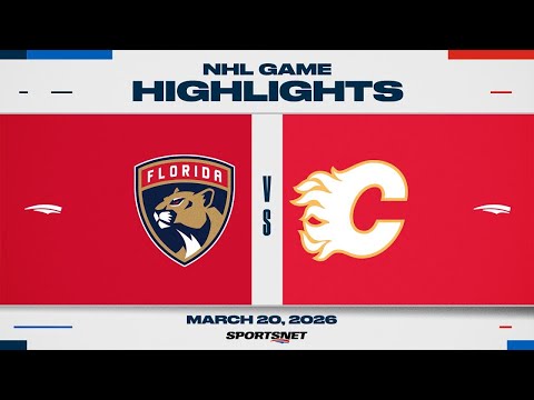 NHL Highlights | Panthers vs. Flames - March 20, 2026