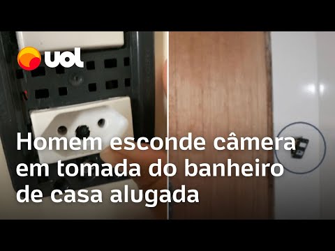 Locador de imóvel é preso por câmera escondida para gravar banheiro em casa alugada