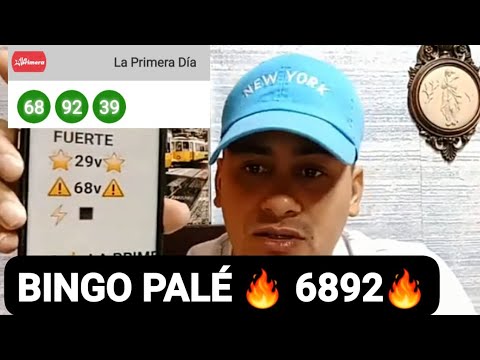 BINGO PALÉ 6892 EN LA PRIMERA COBRA TEMPRANO CON ALEX NÚMEROS