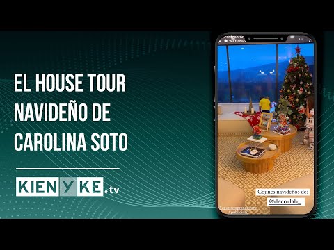 Carolina Soto mostró cómo decoró su casa de navidad