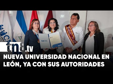 CNU juramentó a las autoridades de la Universidad Nacional Padre Gaspar García en León - Nicaragua