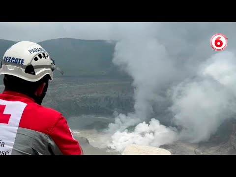 Volcán Poás registró hoy una nueva erupción