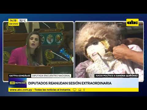 Diputados reanudan debate sobre juicio político a Sandra Quiñónez