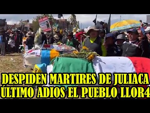 DAN ÚLTIMO ADIOS A LOS CAIDOS EN JULIACA DESDE AEROIPUERTO INTERNACIONAL INCA MANCO CAPAC..