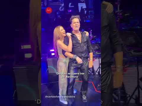 Shakira sorprende a Carlos Vives en su concierto