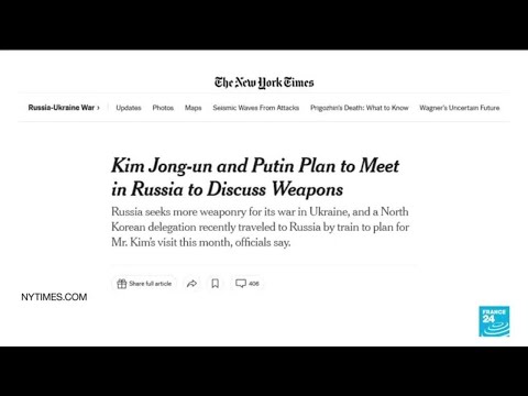 Washington avertit Pyongyang contre toute vente d'armes à Moscou • FRANCE 24