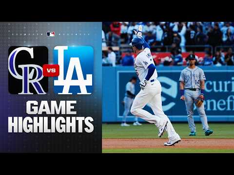 콜로라도 로키스 vs LA 다저스 경기 하이라이트 (5/27/26) | MLB 하이라이트