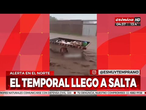 El temporal llegó al norte y arrasó con la provincia de Salta
