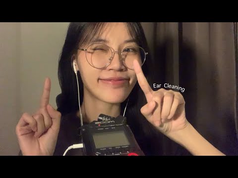 MYNTP ASMR ASMRFingerEarCleaning😴repeatwithblackscreenforsleepแคะหูก่อน