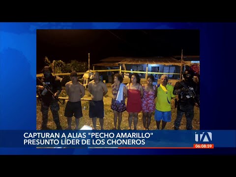 Alias Pecho Amarillo, líder de la banda de Los Choneros, fue capturado en Babahoyo en