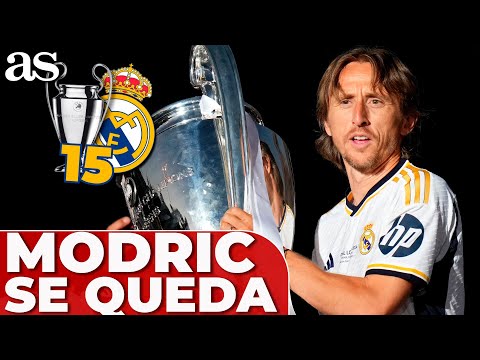 ¡MODRIC CONFIRMA QUE SE QUEDA UN AÑO MÁS en PLENA FIESTA DEL BERNABÉU!