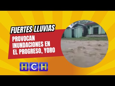 Fuertes lluvias provocan inundaciones en El Progreso, Yoro