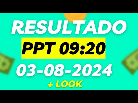 Resultado  jogo do bicho ao vivo PPT 03_08_2024