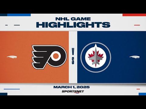 NHL Highlights | Flyers vs. Jets - March 1, 2025