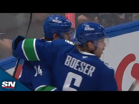 Canucks Brock Boeser, Conor Garland Fire Back-To-Back Goals In 28 Seconds