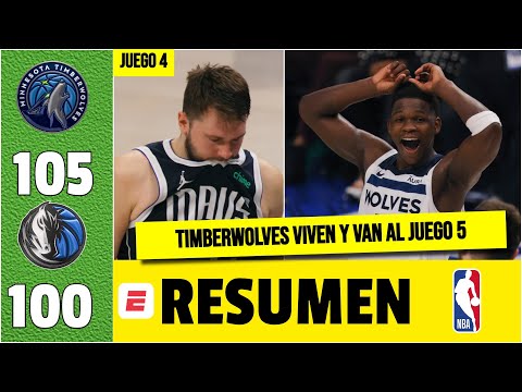 MINNESOTA TIMBERWOLVES no se rindió y venció 105-100 vs DALLAS MAVERICKS. Colocan la serie 3-1 | NBA