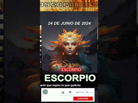 Horóscopo Diario - Escorpio - 24 de Junio de 2024. #shorts