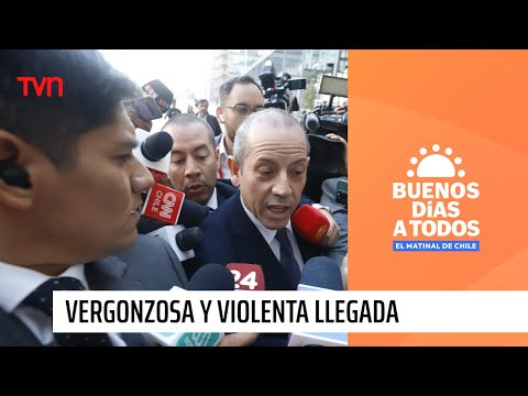 Vergonzosa y violenta llegada del formalizado exdirector de la PDI, Sergio Muñoz | BDAT