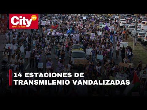 Balance de afectaciones en Bogotá por marchas del 8M | CityTv