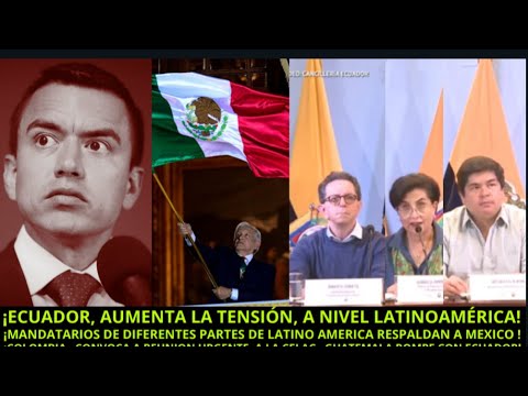 AMLO PIDE RESPETAR AL PUEBLO ECUATORIANO, Y PORTARSE A LA ALTURA.