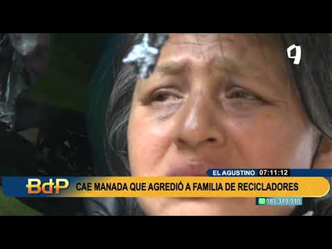 Cercado de Lima: extranjeros con fierros asaltan y golpean a familia de recicladores
