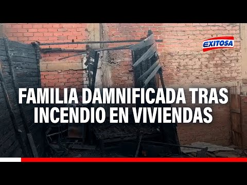 Callao: Familia queda en la calle tras incendio de viviendas